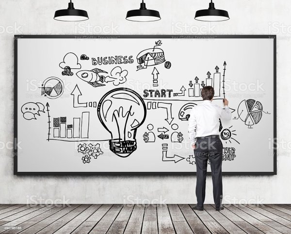 Рисунки на маркерной доске