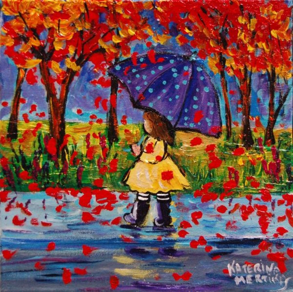 Рисунок осень в садик