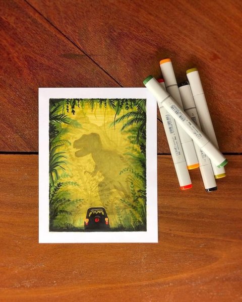 Рисунки полароиды легкие фломастерами