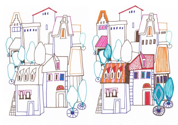 Город рисунок