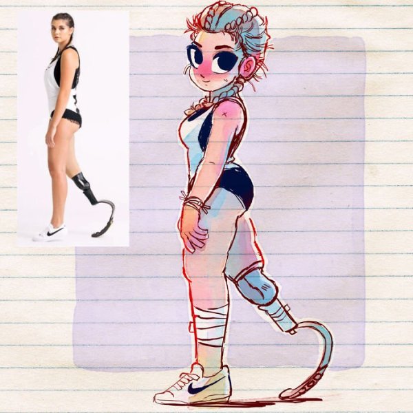 Билли Айлиш рисунок маркерами