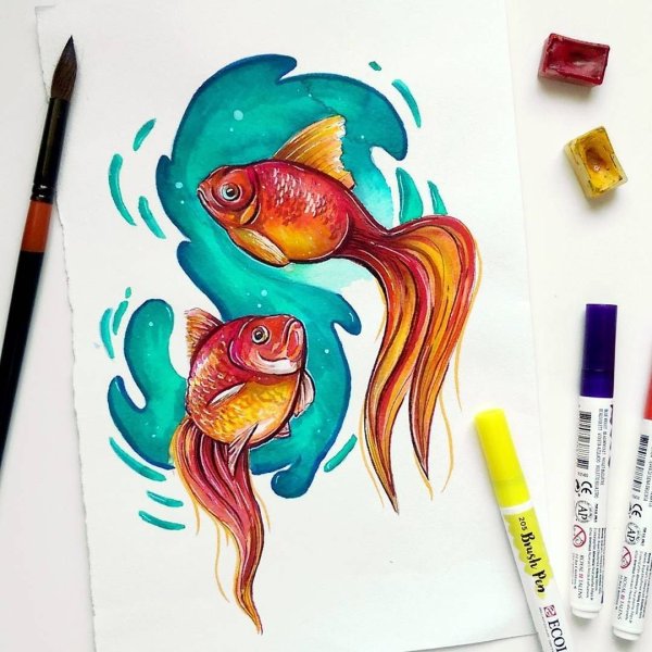 Рисунки для срисовки маркерами