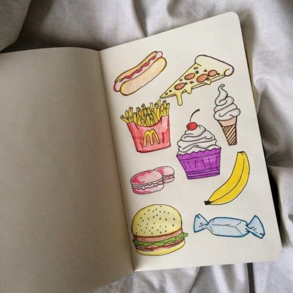 Классные рисунки в скетчбуке