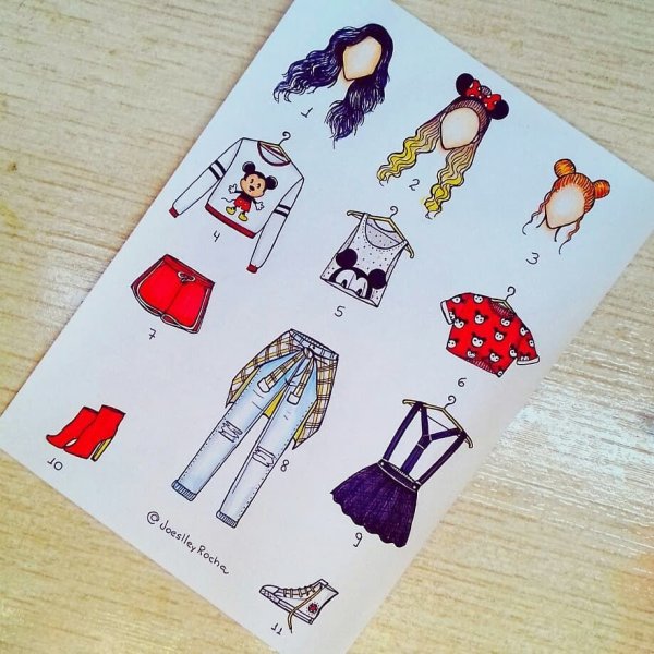 Лёгкие рисунки для скетчбука маркерами