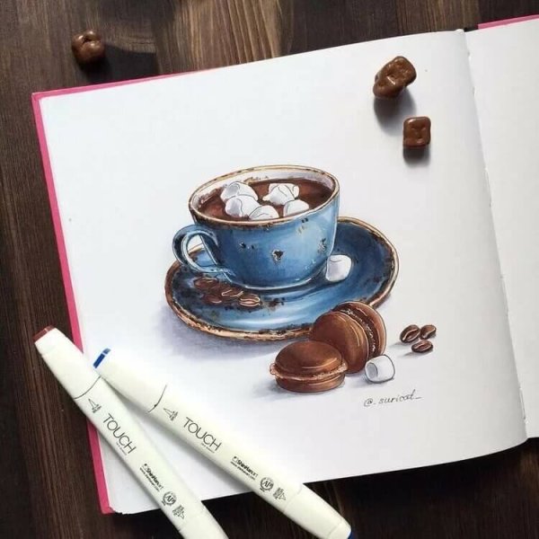 Скетчинг кофе