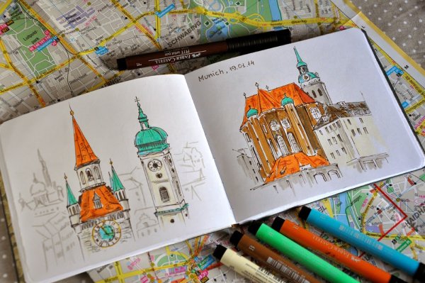 Идеи для рисунков маркерами