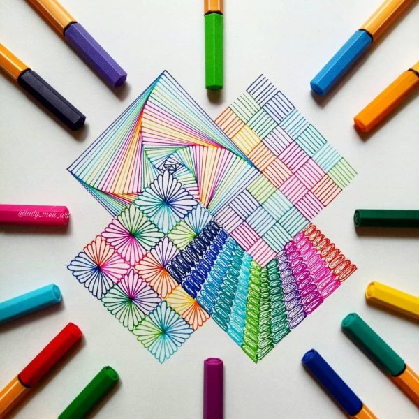 Лёгкие рисунки фломастеромы