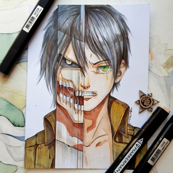 Атака титанов рисунки