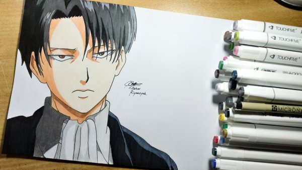 Леви Аккерман маркерами