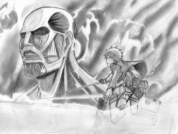 Титаны карандашом