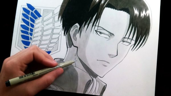 Леви Аккерман маркерами