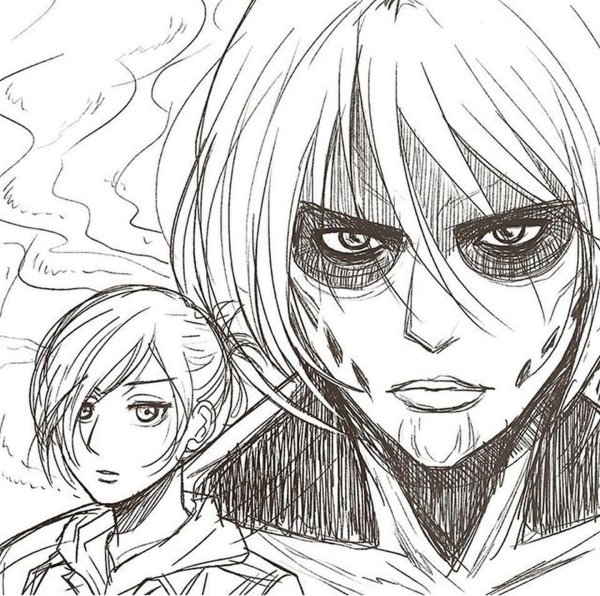 Энни Леонхарт Титан Манга