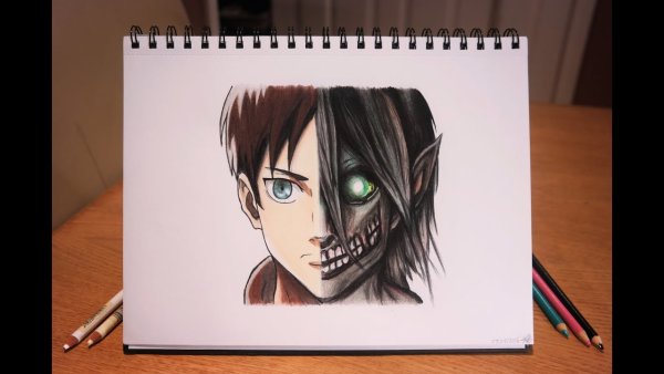 Drawing Attack on Titan Eren Jaeger Titan