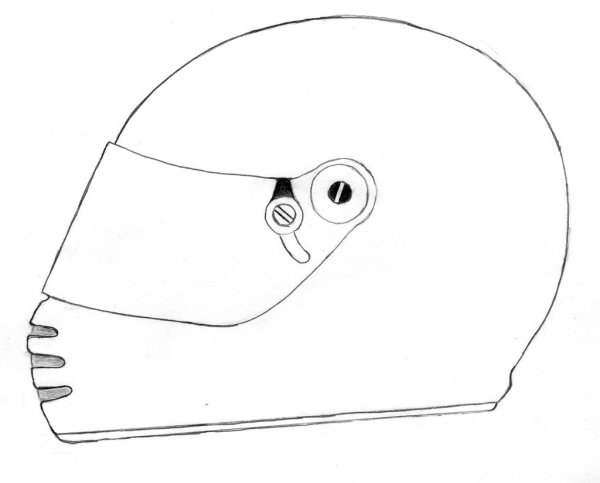 Шлем карандашом