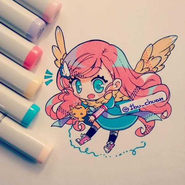 Красивые рисунки фломастерами