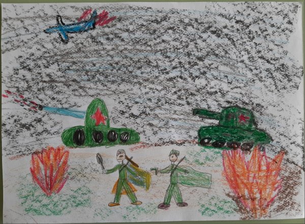 Великая Отечественная война рисунки фломастерами