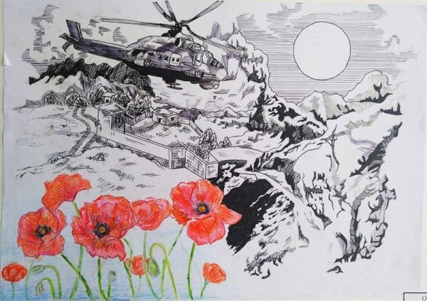 Гравюры воину- афганцу