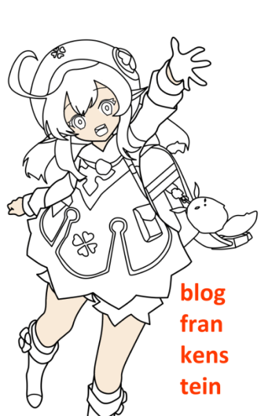 Сяо Геншин Импакт карандашом