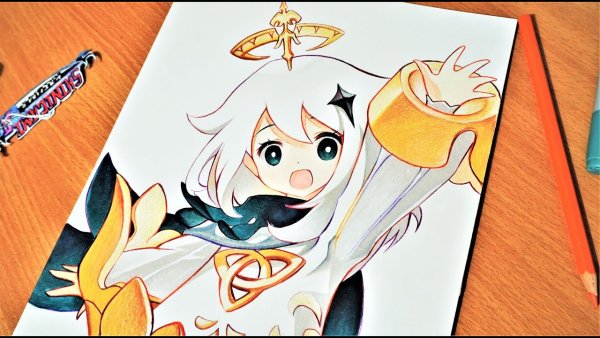 Сяо Геншин Импакт скетч