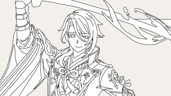 Сяо Геншин скетч