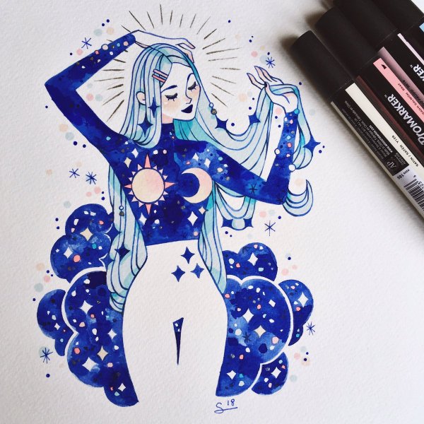 Рисунки фломастерами