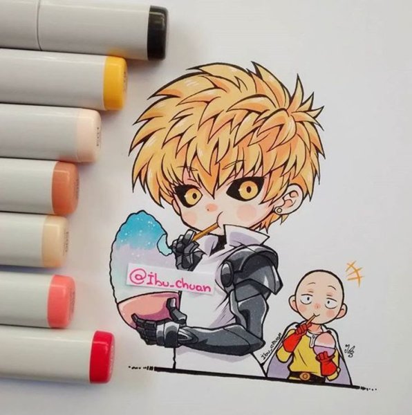 Аниме маркерами Копик