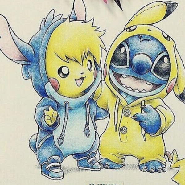 Покемон Пикачу и Стич