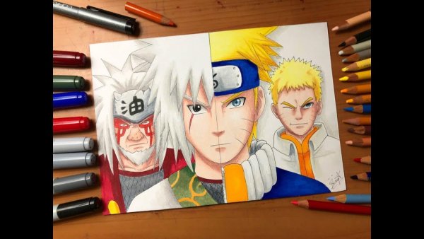 Аниме для срисовки маркерами