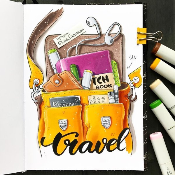 Рисование осенний домик