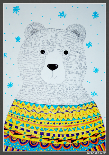 Медвежонок в свитере