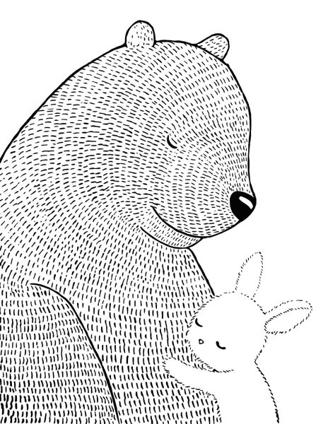 Медведь в скандинавском стиле