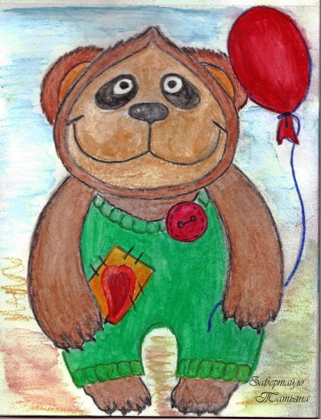 Мишки рисование красками