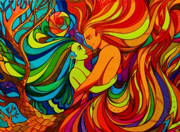 Картины фломастерами