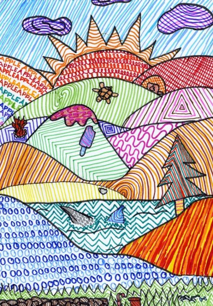 Рисование фломастерами для детей