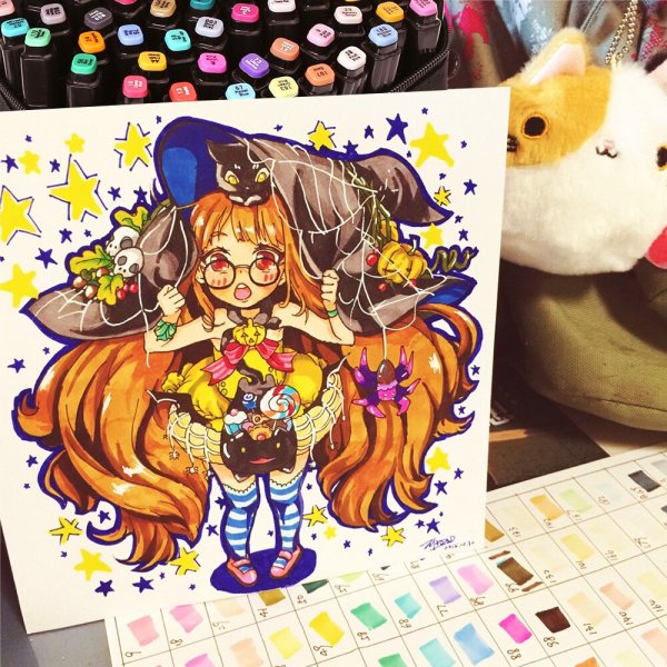 Рисование маркерами тач