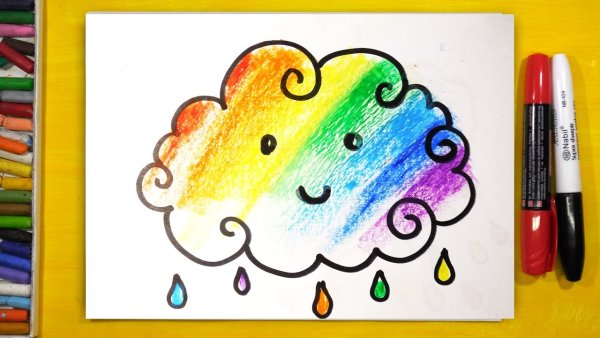 Рисунки разноцветные легкие