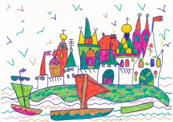 Сказочный город на острове