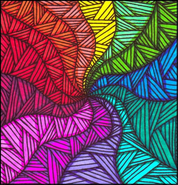 Абстракционизм фломастерами