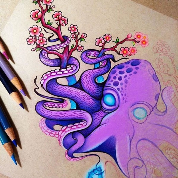 Красивые рисунки фломастерами