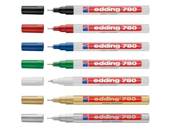 Маркер Edding-780 эмаль 0.8 мм (для рисунка печатных плат) чёрный