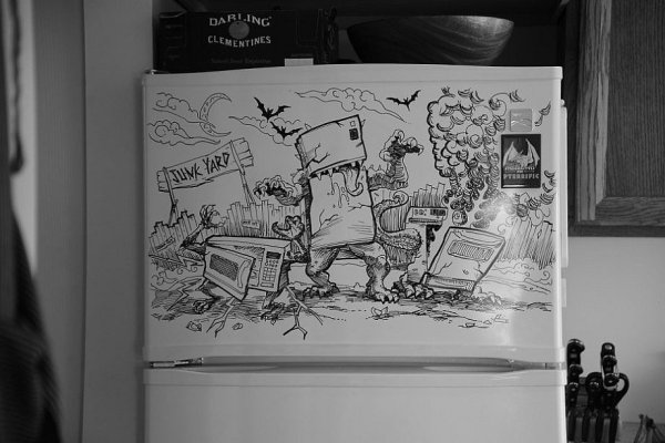 Картина маркерами на доске