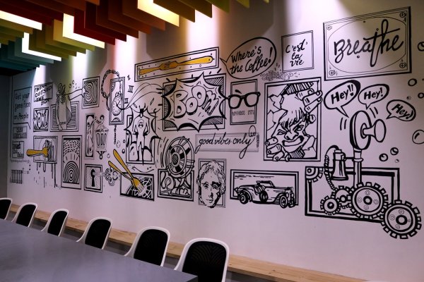 Роспись стен маркером