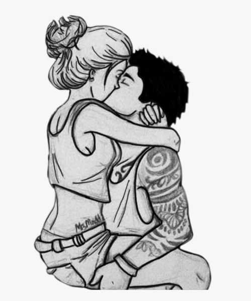 Сердечко карандашом