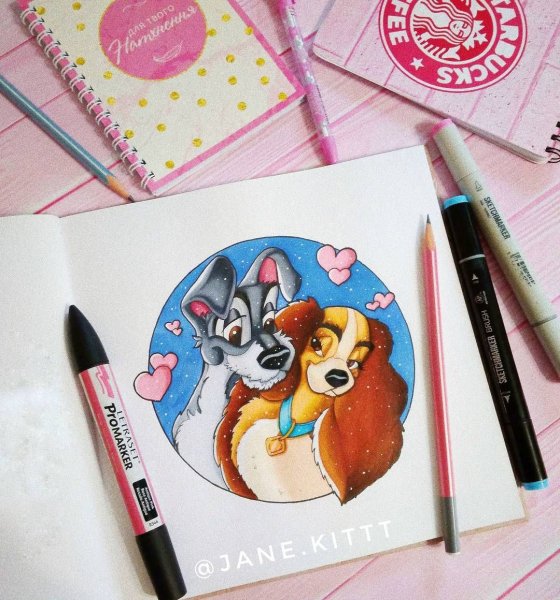 Рисунки фломастерами Дисней