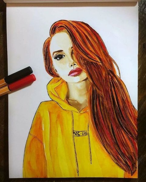 Рисунки специальными фломастерами