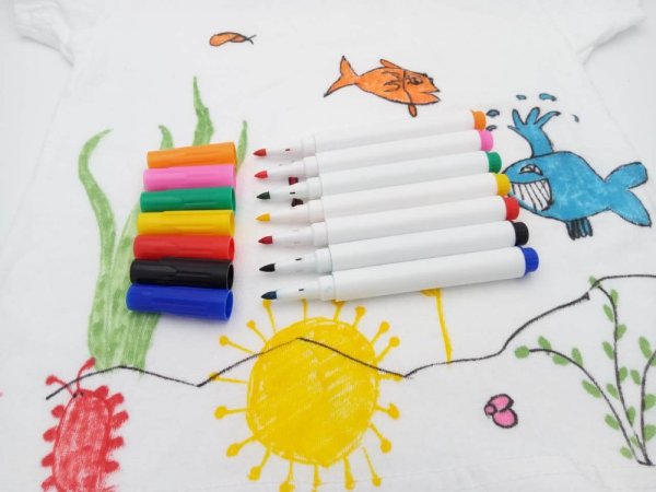 Роспись маркерами по ткани