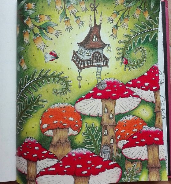 Грибы фломастерами