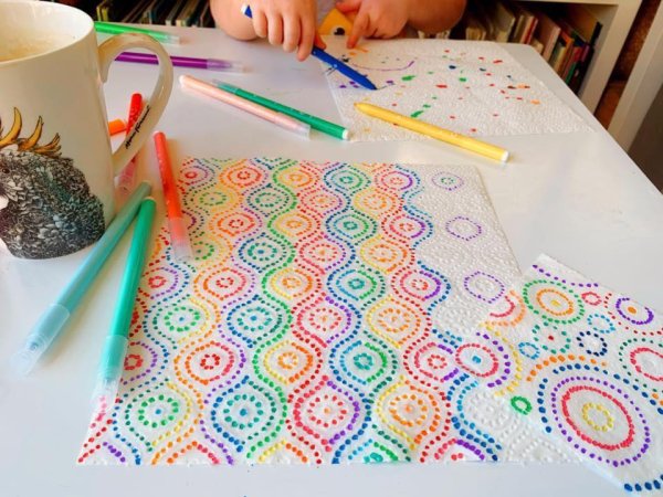 Раскрашивать фломастерами