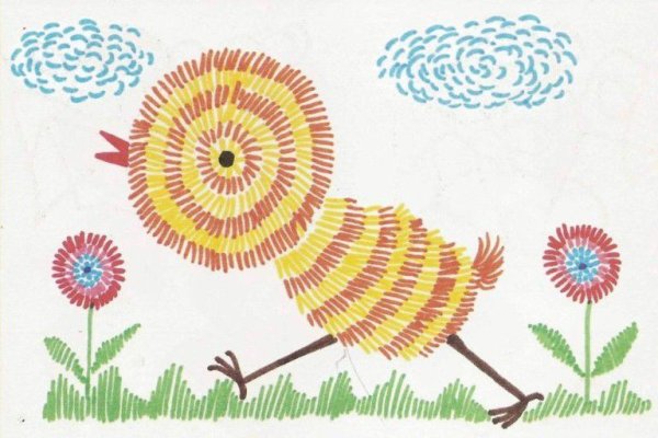 Рисунок фломастерами для детей