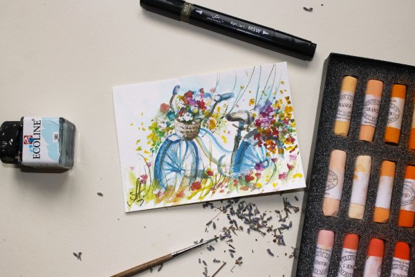 Скетчбук для акварельных маркеров